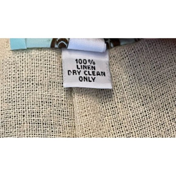 Gypsy By Karen Fowler Beige 100% Linen Drawstring Waist Ankle Pants OS Lagenlook - Picture 11 of 11